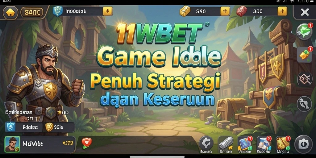 Tampilan gameplay 11WBET yang menarik dengan elemen Idle yang menawan.