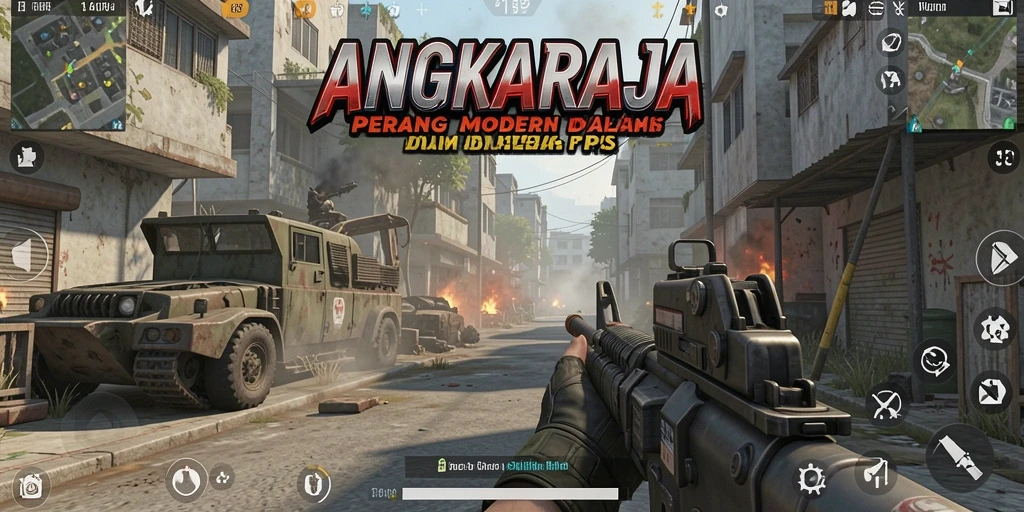 Tangkapan layar gameplay <strong>ANGKARAJA</strong> yang intens dan mendebarkan dalam aksi FPS.