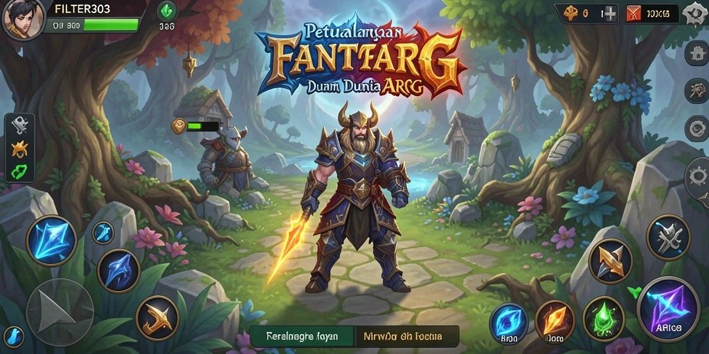 Gameplay seru dalam FILTER303 dengan aksi mendebarkan.