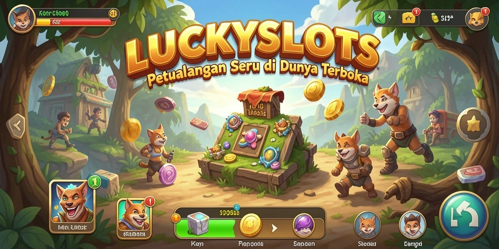 Tampilan gameplay LUCKYSLOTS yang menakjubkan di dunia terbuka.