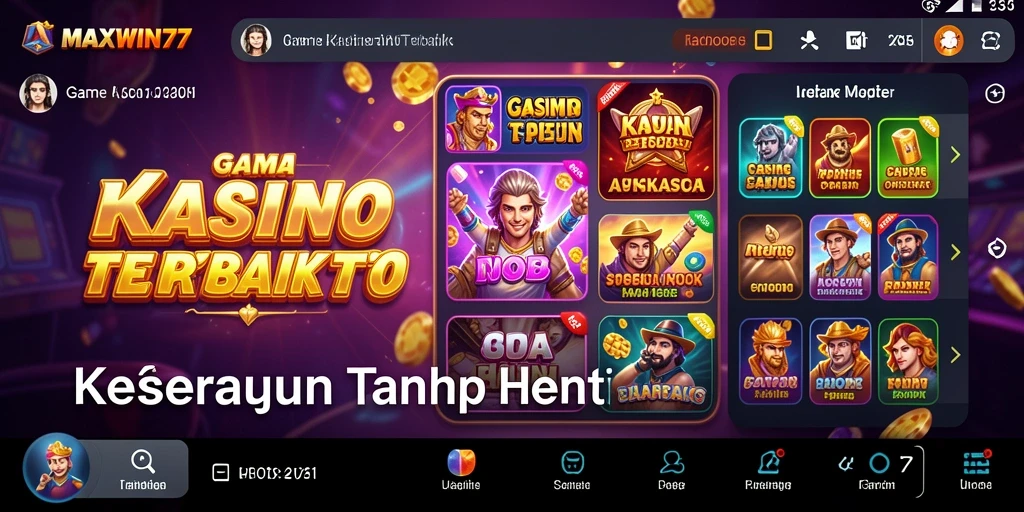 Gameplay menarik di MAXWIN77 dengan grafis kasino yang mengesankan.