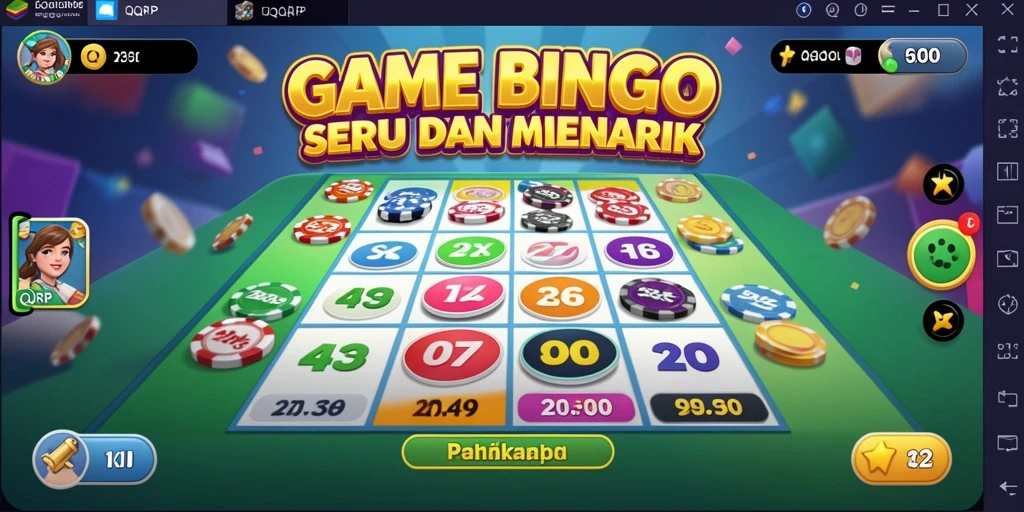 Tampilan gameplay Bingo yang menarik di QQRP.