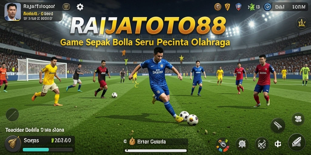 Gameplay mendebarkan di lapangan hijau dengan grafik fantastis.