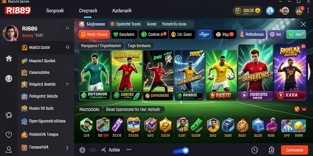 Tampilan menarik dari aplikasi Sportsbook RI889 saat taruhan berlangsung.