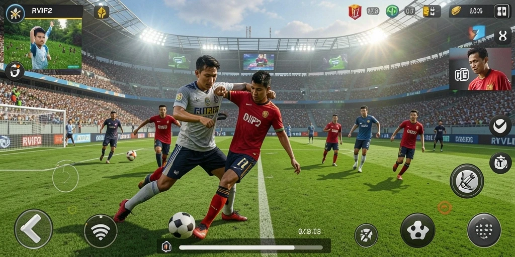 Tangkapan layar dari gameplay seru RVIP2 dalam kategori olahraga.