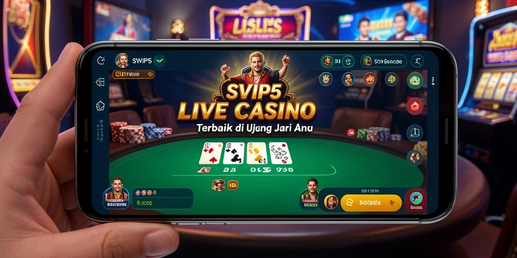 Tampilan gameplay Live Casino SVIP5 yang menegangkan dan interaktif.